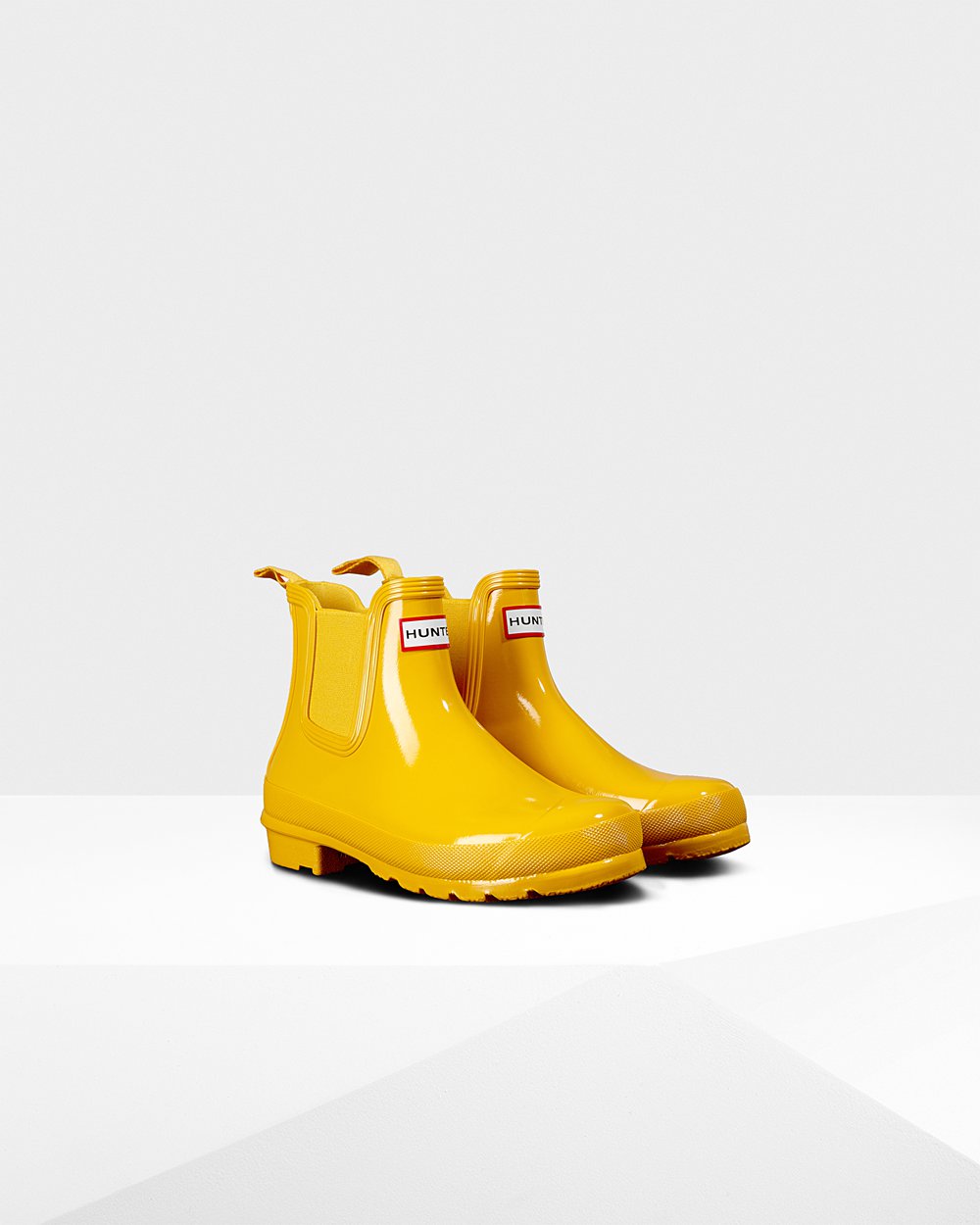 Botas Chelsea Hunter Mujer - Original Gloss - Amarillos - ICDXBHU-57